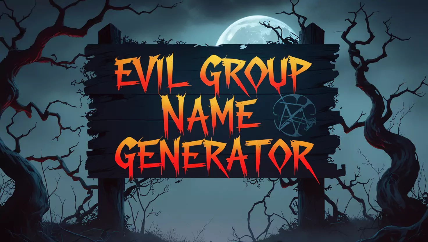 Evil Group Name Generator