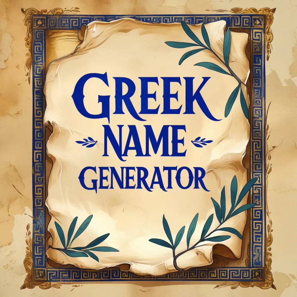 Greek Name Generator