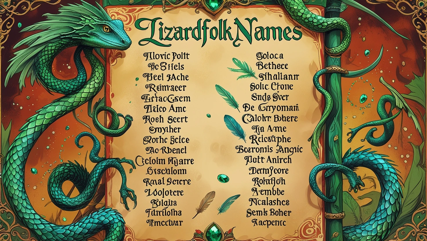 Lizardfolk Names